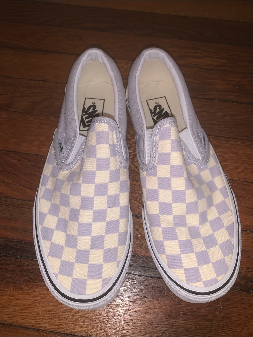 Vans Checkerboard Slip-On - Lavender and Cream